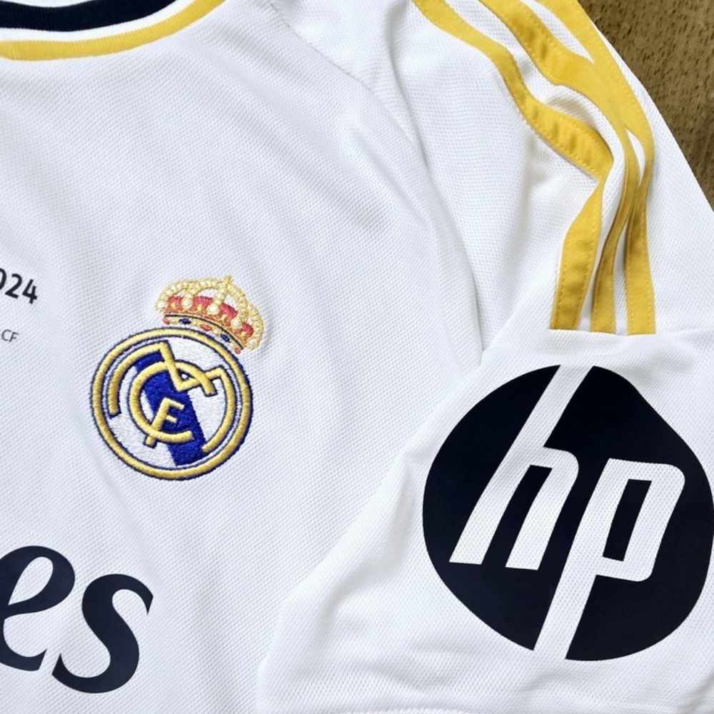 2023/24 ADIDAS REAL MADRID #5 BELLINGHAM CHAMPIONS LEAGUE HOME SOCCER JERSEY - Picture 7 of 7